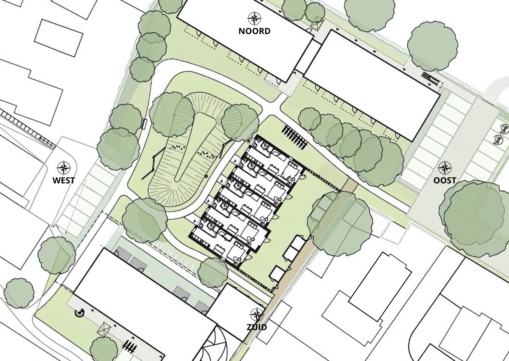Plattegrond Nieuwbouw Ferdinand Huycklaan Soest - Tuinen van Gaasbeek