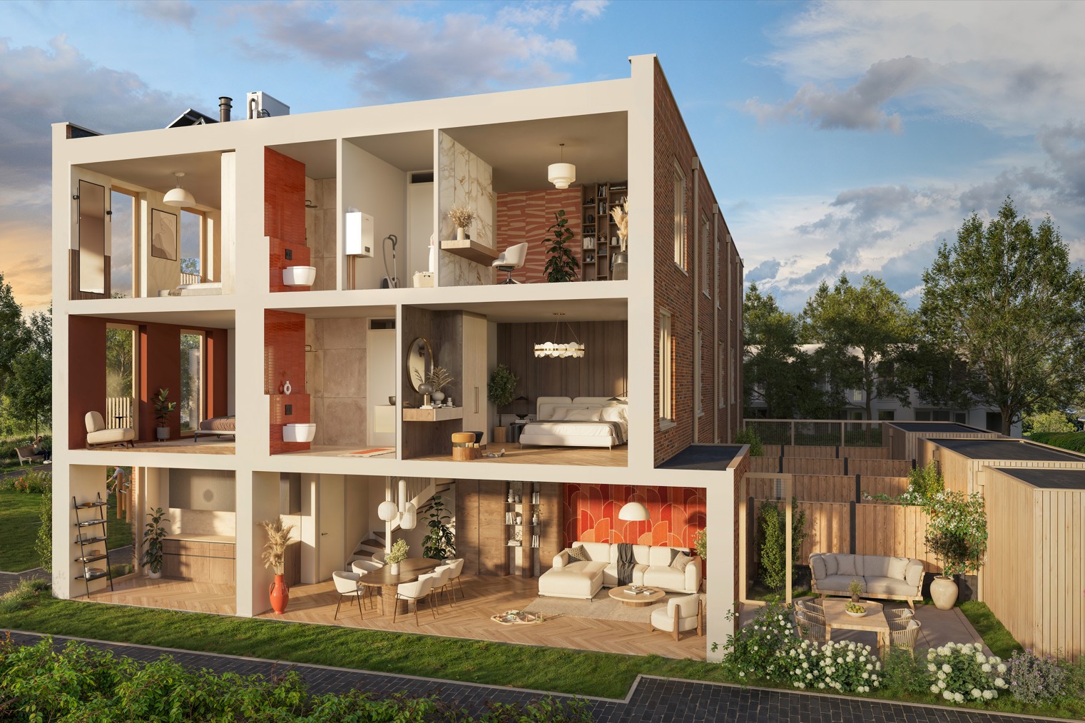 Tuinen van Gaasbeek woning met uitbouw